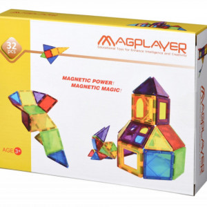 Set de constructie magnetic - 32 piese - Img 3