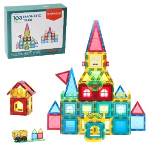 Set de constructie magnetic 3D - 103 piese - Img 3