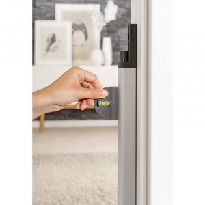 Sistem de instalare rapida EasyFix pentru porti de siguranta extensibile DesignLine, aluminiu, Reer 46051 - Img 5