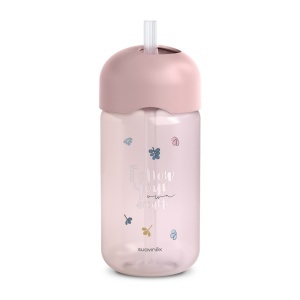 Sticla de apa fara picurare, Bears, 340 ml, roz, Suavinex - Img 2