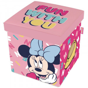 Taburet pentru depozitare jucarii Minnie Mouse - Img 2