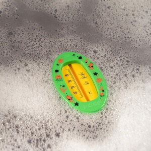 Termometru de baie pentru copii, fara mercur, fara BPA, 0+ luni, verde, Reer 24133 - Img 2
