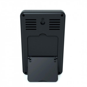 Termometru si higrometru digital de camera, ceas cu alarma, memorie, suport expandabil, negru, AirBi FRAME BI1050 - Img 3