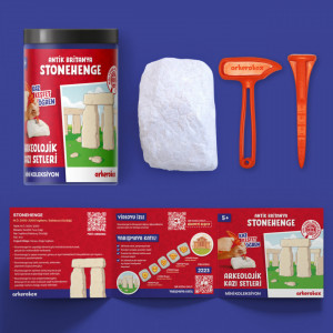 Arkerobox - Mini set arheologic educational si puzzle 3D, Marea Britanie antica, Stonehenge - Img 4