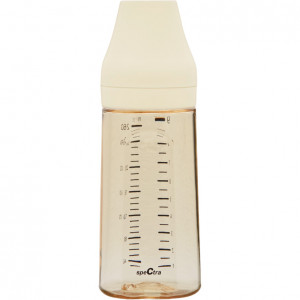 Biberon anticolici premium cu tetina M, galben (260 ml)