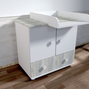 Comoda cu blat de infasat MyKids Happy Alb Ecru A428