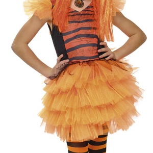 Costum de carnaval - Vrajitoare eleganta (portocaliu)
