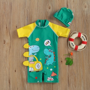 Costum intreg de surf cu dinozauri Drool - Img 6