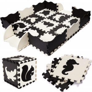 Covor puzzle cu laterale 25 piese Ikonka IK17566 - Img 2