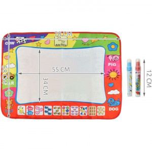 Covoras pentru desen cu apa, 2 markere incluse 78x58 cm Iso Trade MY17429 - Img 2