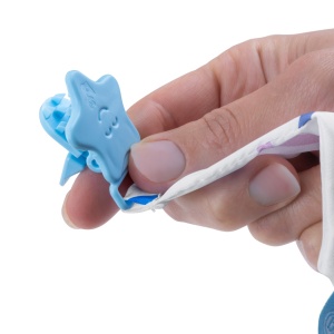 Cravata bebelusi cu accesoriu de dentitie BabyJem, bleu - Img 6