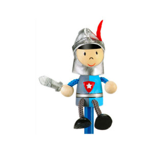 Creion cu figurina lemn Cavaler Fiesta Crafts FCP-5033 - Img 2