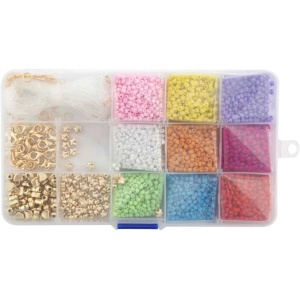 Cutie cu margele, 10x17 cm, 9 culori Grafix GR240022 - Img 2