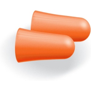 Dopuri de urechi pentru copii, pentru protectia auzului impotriva zgomotului, 3 ani+, SNR 33dB, 12 bucati, spuma, portocaliu, SANOHRA Max Kids - Img 2