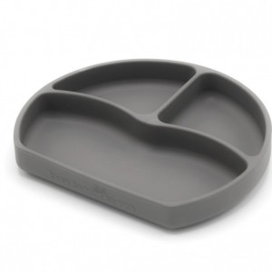 Farfurie din silicon cu 3 compartimente pentru auto-diversificare BabyJem (Culoare: Vernil) - Img 6