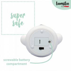 Lampa de veghe cu LED, forma ursulet, alba, Lumilu Mini Zoo Bear, Reer 52330 - Img 6
