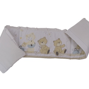 Lenjerie MyKids Teddy Play Bej 5+1 Piese M1 140x70 cm - Img 3