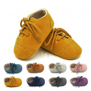 Pantofiori eleganti bebelusi (Marime: 12-18 Luni, Culoare: Mustar)