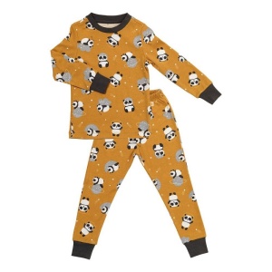 Pijama 100% bumbac organic, Panda, 6-7 ani - Img 6