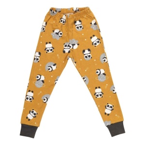 Pijama 100% bumbac organic, Panda, 9-10 ani - Img 4
