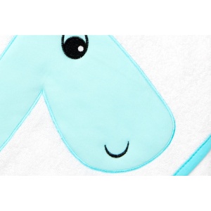 Prosop de baie cu broderie Girafa 100x100 Womar Zaffiro AN-ZG-100 - Img 3