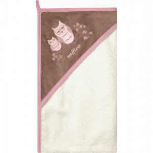 Prosop de baie cu gluga imprimeu velur 80 x 80 cm Womar Zaffiro AN-OW-01 - Img 3