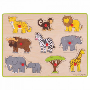 Puzzle din lemn incastru - Safari - Img 4