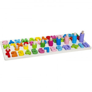 Puzzle lemn cu cifre si litere Iso Trade MY17385 - Img 3