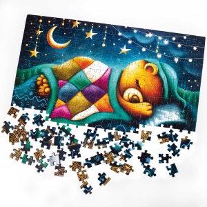 Puzzle Sleeping bear, 32x47 cm, 260 piese De.tail DT200-01 - Img 3