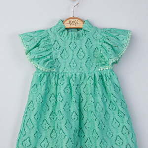 Rochita pentru fetite Sofia, Tongs baby (Culoare: Verde, Marime: 6-9 luni) - Img 3