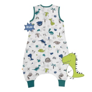Sac de dormit cu picioruse Bamboo Dinosaur 90 cm 0.5 Tog - Img 2