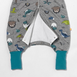 Sac de dormit cu picioruse si maneca lunga detasabila Dinosaur 70 cm + manseta 2.5 Tog - Img 3