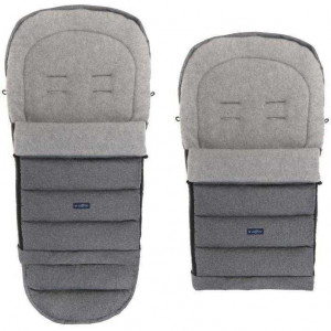 Sac de iarna pentru carucior si scaun auto iGrow 2.0 cu lana oaie Premium Melange Womar Zaffiro 3Z-IGW-PM - Img 2