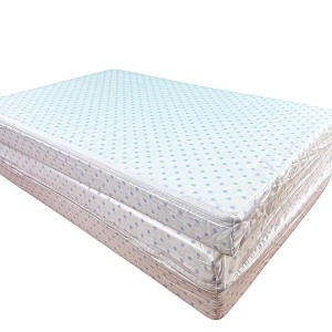 Saltea Pliabila Spuma Poliuretanica 120x60x5 cm - Light Blue Dots - Img 3