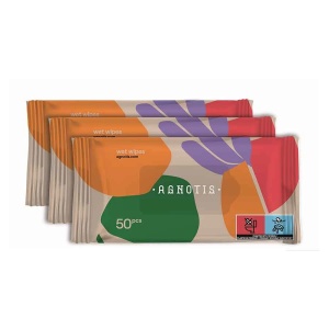 Servetele umede hipoalergenice pentru bebelusi si copii Agnotis, 3 pachete X 50 buc - Img 1