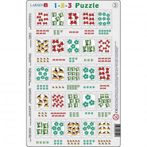 Set 12 Puzzle-uri 1-2-3, 25 Piese Larsen LRP46 - Img 4