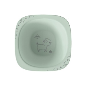 Set 2 castroane nip® Green pentru mancarea copiilor cu motive gravate laser, din materiale naturale regenerabile, fara BPA, fara melamina, lavabile in masina de spalat vase, Made in Germany, 4+ luni, verde, nip 38844 - Img 5
