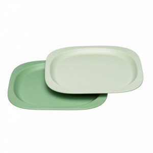 Set 2 farfurii pentru mancarea copiilor nip Eat Green 37068 - Img 5