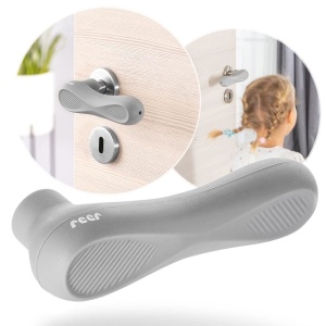 Set 2 protectii clanta usa, din silicon, acoperire completa, Reer HandleGuard 70071 - Img 8