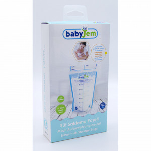 Set 25 pungi pentru stocarea laptelui matern BabyJem - Img 6