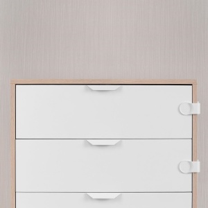 Set 3 sigurante pentru blocare sertare si usi de dulapuri REER 71080 - Img 6