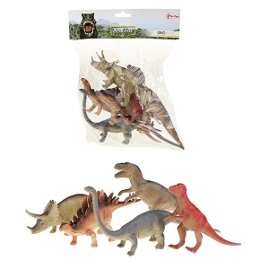 Set 5 figurine Dinozauri Animal World Toi-Toys TT34923A - Img 2