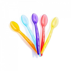 Set 5 lingurite multicolore BabyJem Rainbow - Img 2