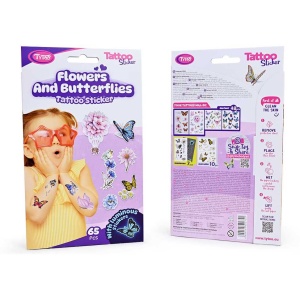 Set 65 tatuaje temporare tip autocolante Flori si Fluturi Tytoo KOPXX1800016 - Img 2