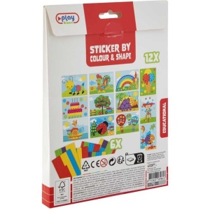 Set creativ cu stickere pe culori si forme Grafix GR100062 - Img 3
