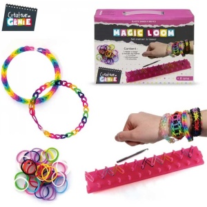 Set creativ elastice Magic Loom, un suport si accesorii incluse, 314 piese CMP CMPEC3253 - Img 3