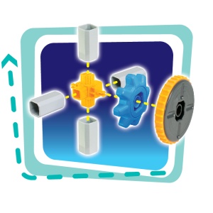 Set de constructie 3 in 1 STEM - Robotel & masinute saniter - Img 5
