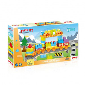 Set de constructii cu trenulet - 89 piese - Img 2