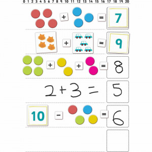 Set Magnetic Primele notiuni de matematica Fiesta Crafts FCT-2810 - Img 2