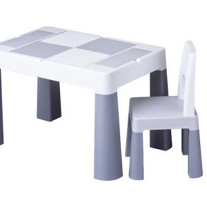 Set masuta cu scaun Tega Lego Multifun Gri